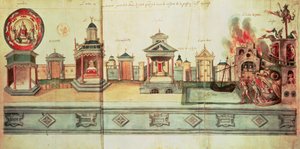 Ms fr.12536 f.2 Lo scenario per il Mistero di Valenciennes, 1547
